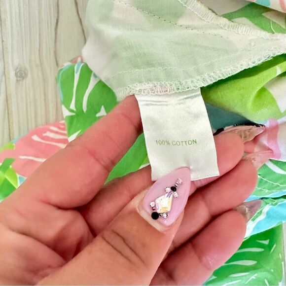 Lilly Pulitzer lightweight beach linen like resort style pants in wish Wash Sz 2 - Picture 4 of 6